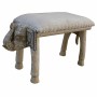 Banquette DKD Home Decor Eléphant Blanc Naturel Bois de manguier 65 x 31,7 x 38 cm