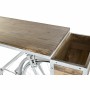 Console DKD Home Decor Blanc Marron Fer Bois de manguier 195 x 40 x 91 cm