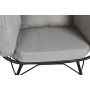 Chaise de jardin DKD Home Decor Noir Gris Métal rotin synthétique 99 x 71 x 147 cm