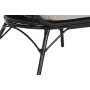 Chaise de jardin DKD Home Decor Noir Gris Métal rotin synthétique 99 x 71 x 147 cm