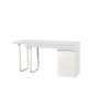 Desk DKD Home Decor 150 x 120 x 75 cm Natural Metal White MDF Wood