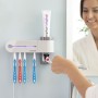 UV Toothbrush Steriliser with Stand and Toothpaste Dispenser Smiluv InnovaGoods