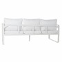 Canapé de jardin DKD Home Decor Blanc Aluminium 78 cm 184 x 72 x 78 cm  