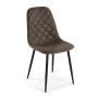Chair Versa Serena Dark brown 53 x 88 x 43,5 cm (4 Units)
