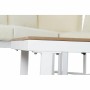 Garden sofa DKD Home Decor Beige Wood Polyester Steel (231 x 219 x 74 cm)  
