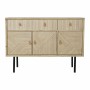 Sideboard DKD Home Decor Fir Natural Black Metal MDF (120 x 35 x 86 cm)