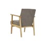 Armchair DKD Home Decor Natural Beige Polyester Pinewood (63 x 68 x 81 cm)