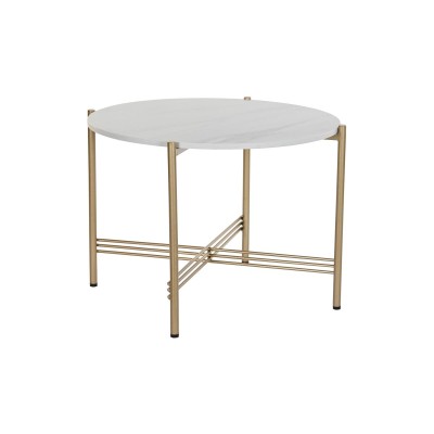 Console DKD Home Decor Doré Métal Marbre 65 x 65 x 45 cm