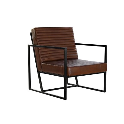 Siège DKD Home Decor Marron Noir Métal 75 x 89 x 90 cm