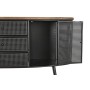 Buffet DKD Home Decor 145,5 x 45 x 76 cm Sapin Noir Métal Marron