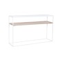 Console Home ESPRIT White Metal Crystal 120 x 30 x 75 cm