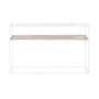 Console Home ESPRIT Blanc Métal Verre 120 x 30 x 75 cm