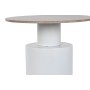 Table d'appoint Home ESPRIT Blanc Naturel Métal Bois MDF 55 x 55 x 52,5 cm