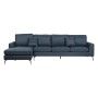 Sofa DKD Home Decor Blue Metal 300 x 160 x 85 cm
