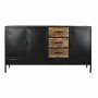 Buffet DKD Home Decor Marron Noir Métal Bois de manguier (160 x 40 x 90 cm)