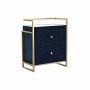 Nightstand DKD Home Decor 60 x 35 x 74 cm Crystal Blue Golden