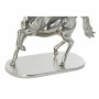 Table d'appoint DKD Home Decor Transparent Aluminium Verre Argenté Cheval (54 x 39 x 57 cm)