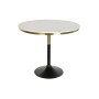 Dining Table DKD Home Decor 93 x 93 x 79,5 cm Black Golden Metal White Marble