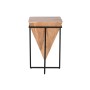 Small Side Table Home ESPRIT Brown Black Metal Acacia 41 x 41 x 67 cm