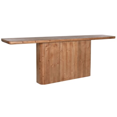 Console Home ESPRIT Yellow Wood MDF Wood 240 x 40 x 82 cm