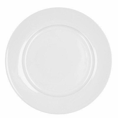 Assiette plate Bidasoa Glacial Ala Ancha Céramique Blanc Ø 30 cm (Pack 4x)