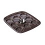 Plateau pour Four Pizza Mini Pyrex Asimetria acier galvanisé (9 Compartiments) (16 x 16 cm)