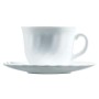 Lot de tasses avec soucoupes Luminarc 00106 (4 pcs) Blanc verre 280 ml (4 Pièces)