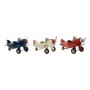 Vehicle DKD Home Decor Ornamental Little Plane Vintage 17,5 x 18 x 10 cm (3 Units)