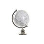 Globe DKD Home Decor White Grey Silver PVC Aluminium 27 x 25 x 38 cm