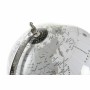 Globe DKD Home Decor White Grey Silver PVC Aluminium 27 x 25 x 38 cm