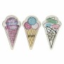 Valet Tray DKD Home Decor Ice cream (3 Pieces) (Refurbished A)