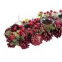 Christmas Candle Holder Red Multicolour Plastic Foam Pineapples 36 x 14 x 8 cm