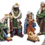 Christmas bauble Multicolour Polyresin Nativity/Bethlehem 31,5 cm (9 Pieces)