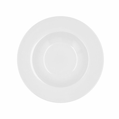 Deep Plate Bidasoa Glacial Ceramic White (23,5 cm) (Pack 6x)