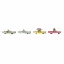 Decorative Figure DKD Home Decor Yellow Blue Green Pink Car Vintage 25,8 x 10,5 x 9,5 cm (4 Units) (4 Pieces)