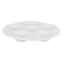 Snack Bowl Inde 729c3 White Porcelain 6 compartments