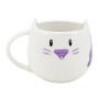 Tasse avec sous-tasse Gorjuss Smitten kitten Blanc Noir Céramique Dessous de verres Tasse