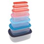 Set of lunch boxes Quid Habitat (7 pcs) Plastic