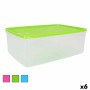 Rectangular Lunchbox with Lid Rectangular 8 L 36 x 24,5 x 13 cm (6 Units)