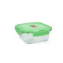 Boîte à lunch hermétique Luminarc Pure Box Holy Vert verre Carré 760 ml (6 Unités)