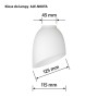 Lamp Shade Activejet BENITA White Glass 26 x 12 x 12,5 cm