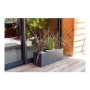 Cache-pot EDA Graphit Up Rectangulaire Anthracite Gris foncé 59 x 19,5 x 22,8 cm