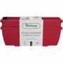 Plant pot Riss RIV1687434768649 Red Plastic Rectangular (2 Units)