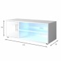 TV furniture 100 x 38 x 36 cm Metal White Melamin