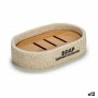 Soap dish Beige Resin 8 x 2,5 x 12,5 cm (12 Units)