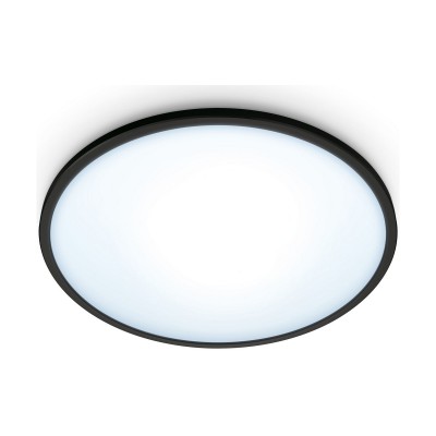 Ceiling Light Philips Wiz 14 W ø 24,2 x 2,3 cm White Black Multicolour Metal Aluminium (2700 K) (6500 K)