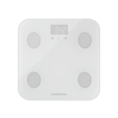 Balance Numérique de Salle de Bain Medisana BS 600 connect Blanc Acier inoxydable