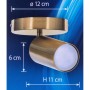 Wall Light Activejet AJE-SPECTRA 1P Golden Metal 40 W 230 V