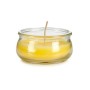 Bougie Jaune verre Cire 7,7 x 4 x 7,7 cm (24 Unités)