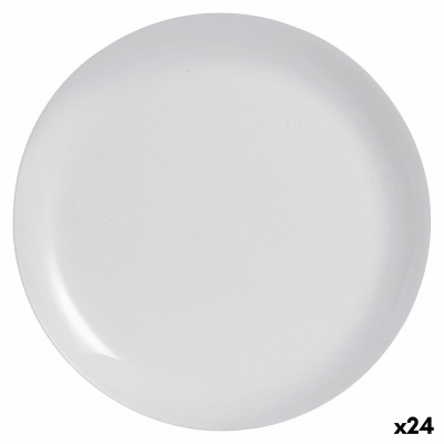 Assiette plate Luminarc Diwali Gris verre Verre trempé (Ø 27 cm) (24 Unités)